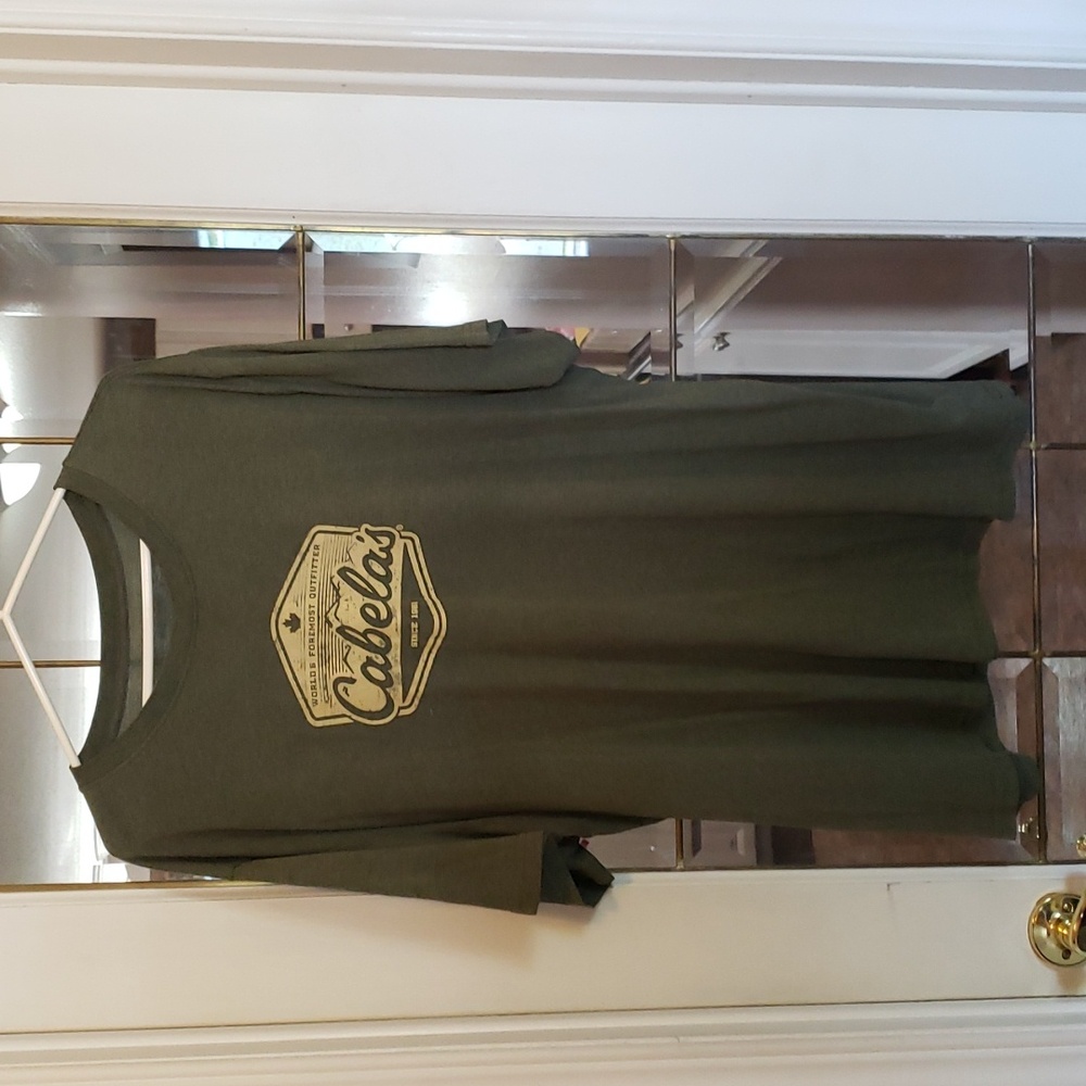 CABELA'S Logo Green T-shirt.  Men's.  XXL